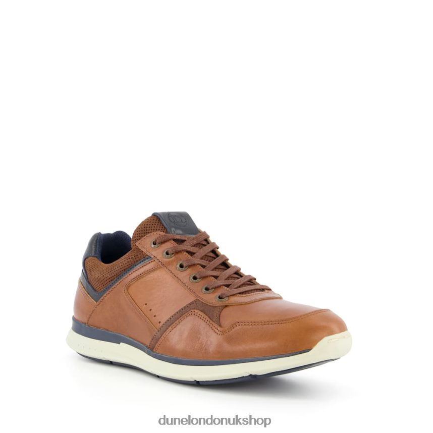 Lace Up Trainers Men N4BBPB864 Dune London Thymes Tan