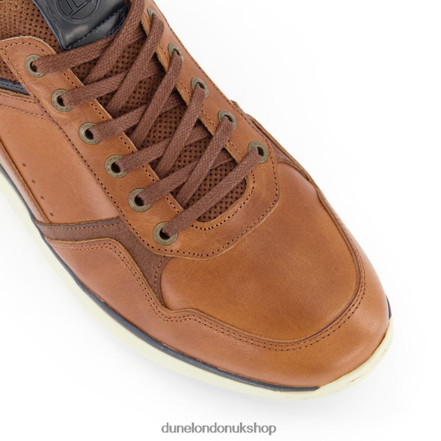 Lace Up Trainers Men N4BBPB864 Dune London Thymes Tan