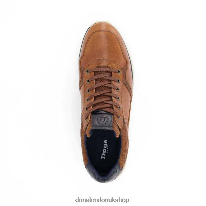 Lace Up Trainers Men N4BBPB864 Dune London Thymes Tan