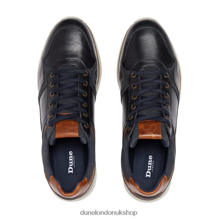 Lace Up Trainers Men N4BBPB867 Dune London Thymes Navy