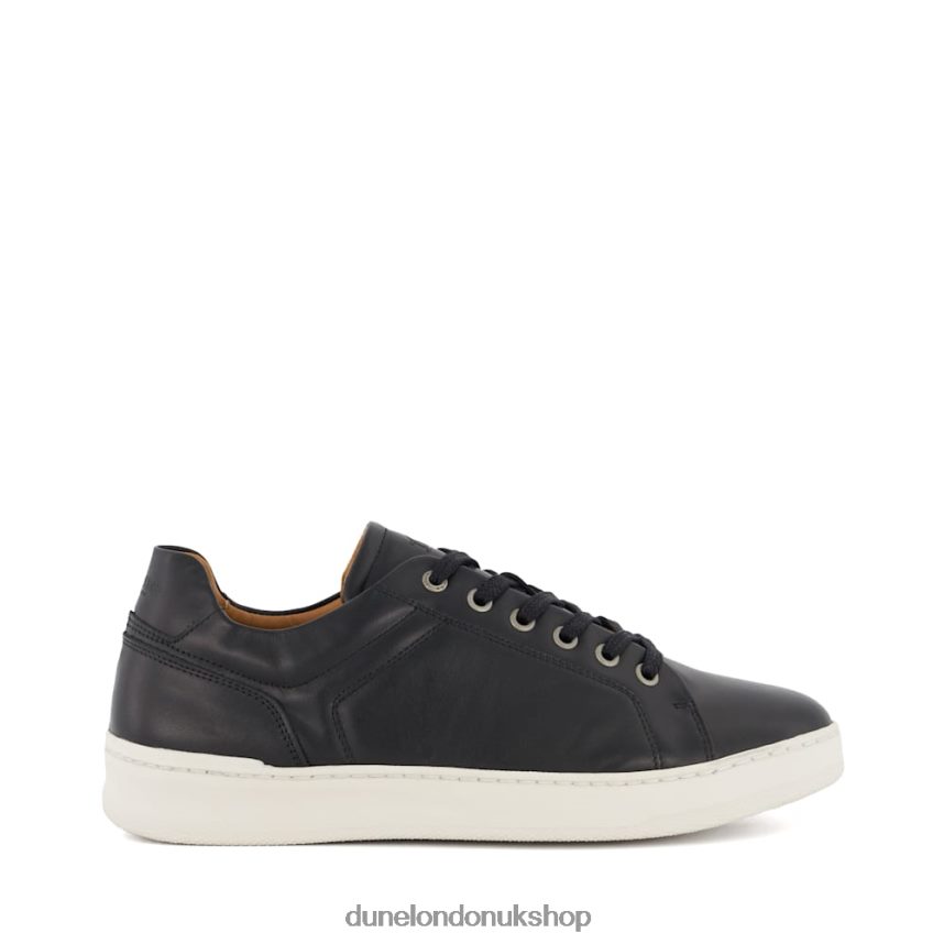 Leather Lace-Up Trainers Men N4BBPB819 Dune London Toledo Black