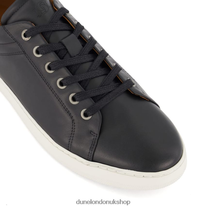 Leather Lace-Up Trainers Men N4BBPB819 Dune London Toledo Black