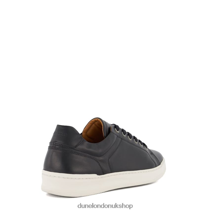 Leather Lace-Up Trainers Men N4BBPB819 Dune London Toledo Black