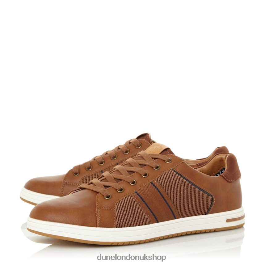 Stripe Panel Trainers Men N4BBPB762 Dune London True Tan