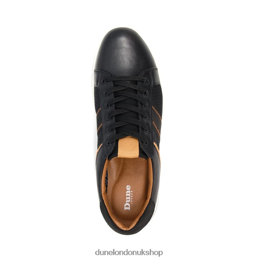 Stripe Panel Trainers Men N4BBPB830 Dune London True Black