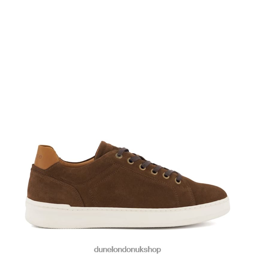 Suede Lace-Up Trainers Men N4BBPB700 Dune London Toledo Brown