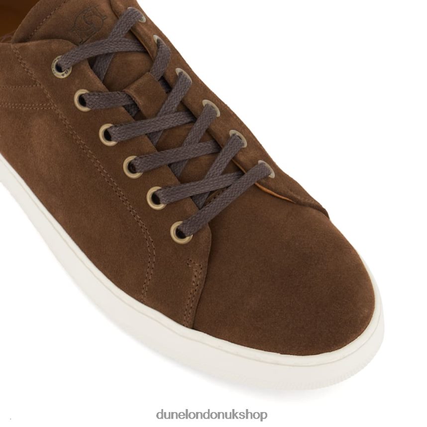 Suede Lace-Up Trainers Men N4BBPB700 Dune London Toledo Brown