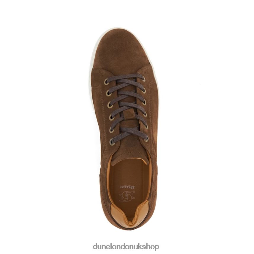 Suede Lace-Up Trainers Men N4BBPB700 Dune London Toledo Brown