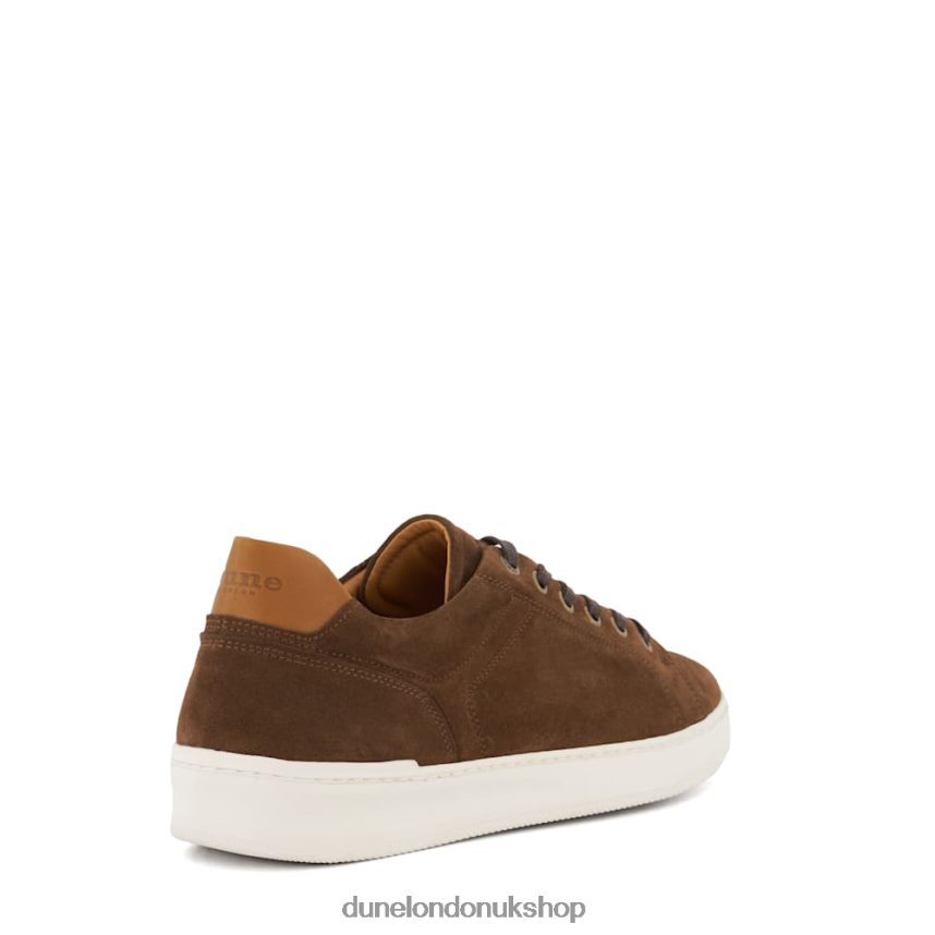 Suede Lace-Up Trainers Men N4BBPB700 Dune London Toledo Brown