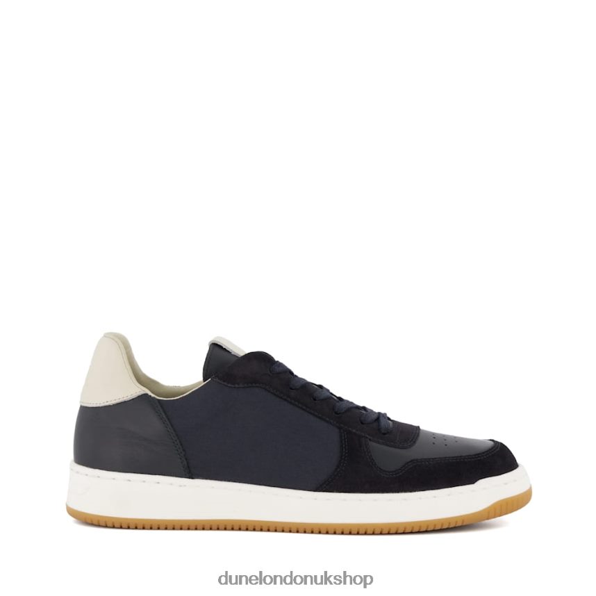 Suede Lace-Up Trainers Men N4BBPB798 Dune London Timon Navy