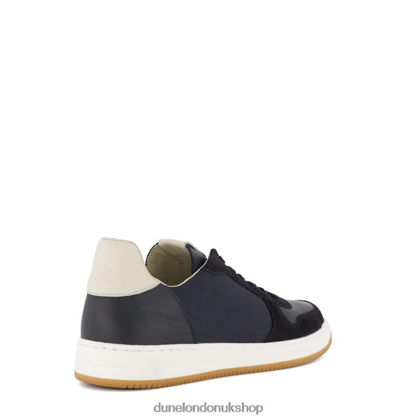 Suede Lace-Up Trainers Men N4BBPB798 Dune London Timon Navy