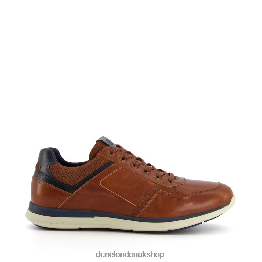 Wide Fit Lace Up Trainers Men N4BBPB888 Dune London Thymes Tan