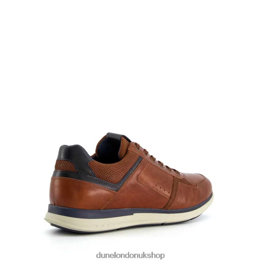 Wide Fit Lace Up Trainers Men N4BBPB888 Dune London Thymes Tan