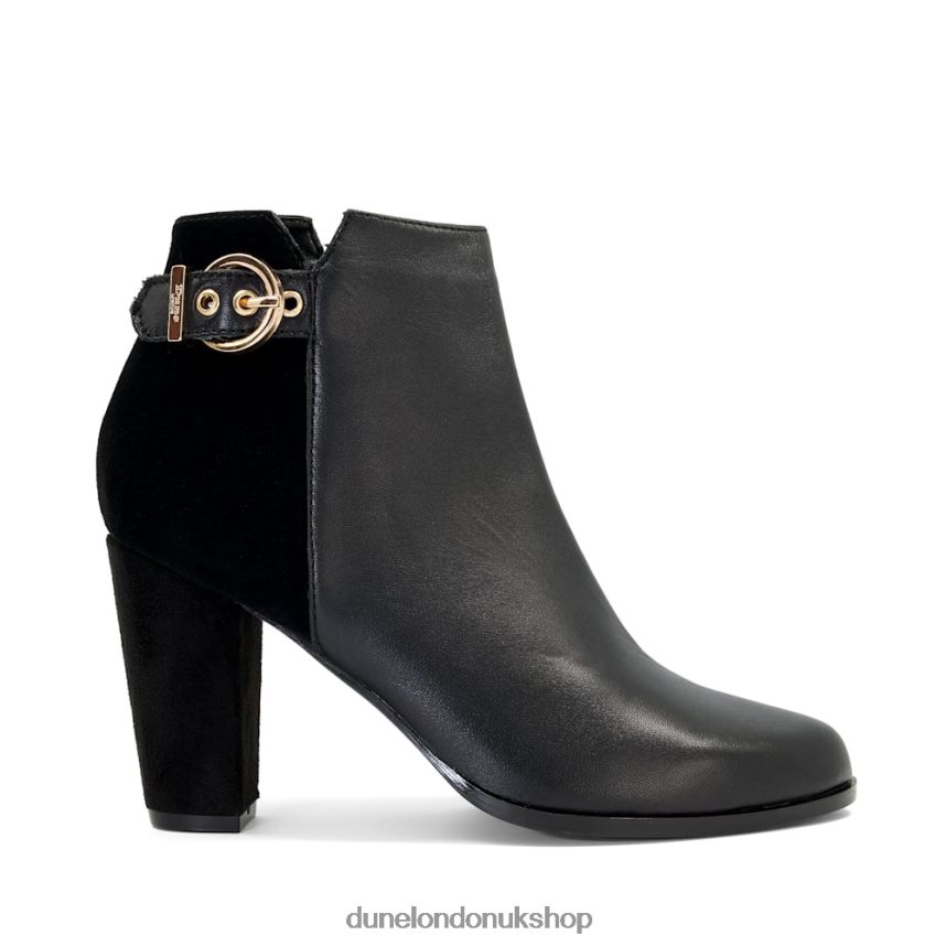 Buckle Detailed Heeled Ankle Boots Women N4BBPB440 Dune London Olla Black