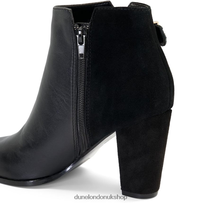 Buckle Detailed Heeled Ankle Boots Women N4BBPB440 Dune London Olla Black