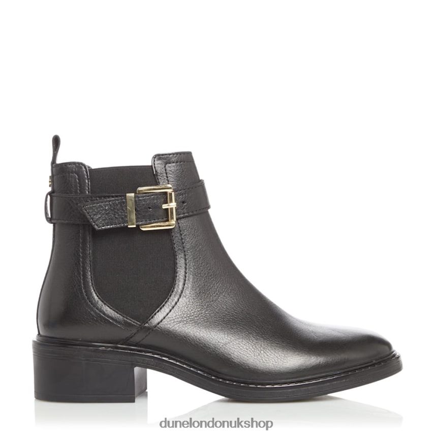 Buckle Strap Ankle Boots Women N4BBPB618 Dune London Piros Black