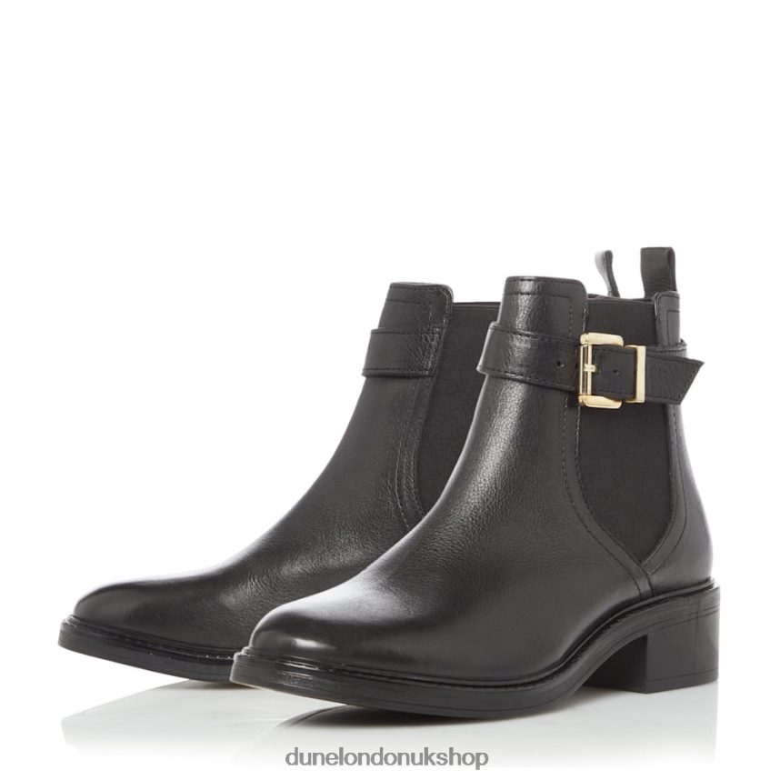 Buckle Strap Ankle Boots Women N4BBPB618 Dune London Piros Black