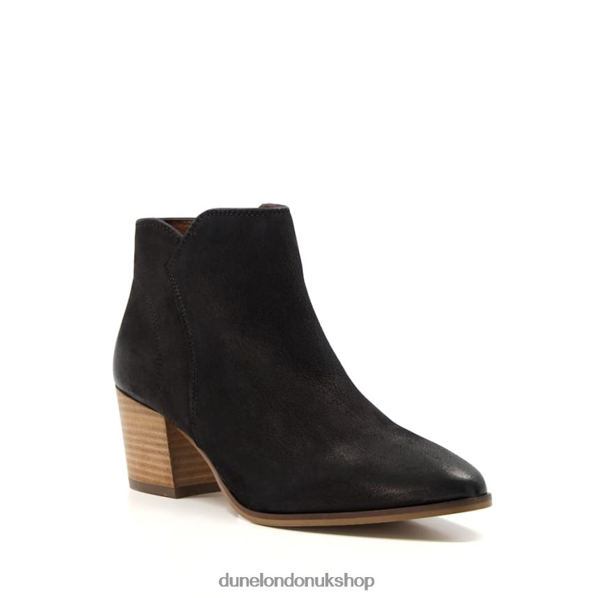 Heeled Suede Ankle Boots Women N4BBPB306 Dune London Parlor Black