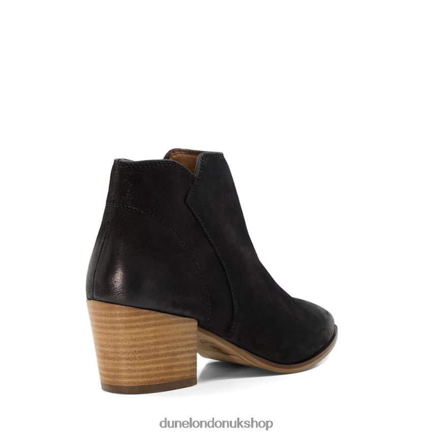 Heeled Suede Ankle Boots Women N4BBPB306 Dune London Parlor Black