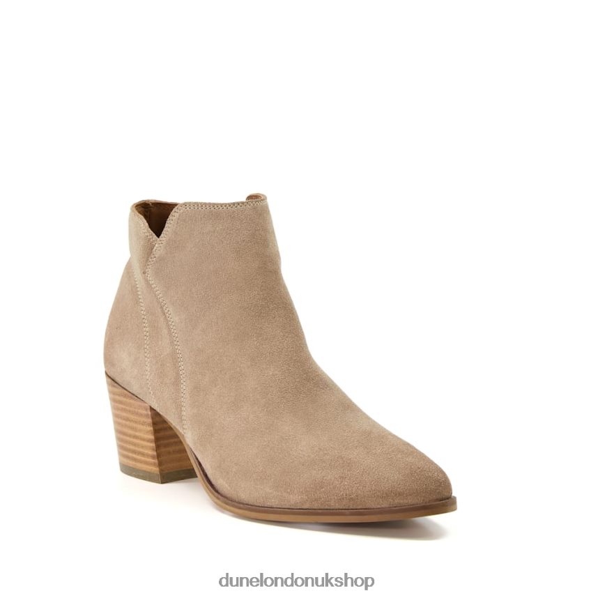 Heeled Suede Ankle Boots Women N4BBPB527 Dune London Parlor Sand