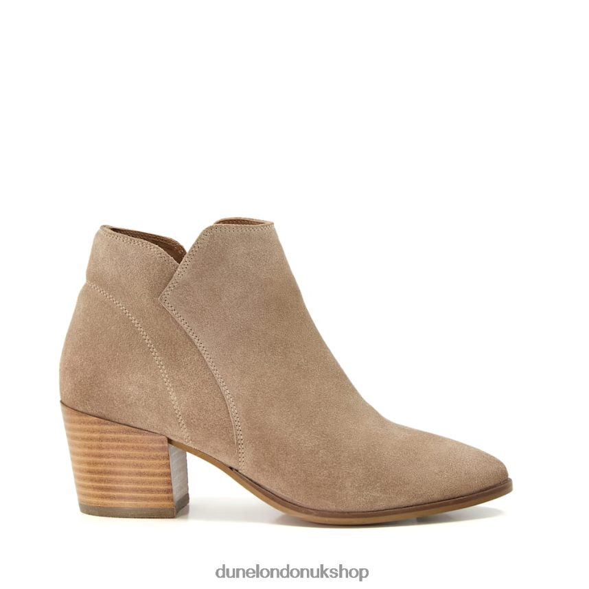 Heeled Suede Ankle Boots Women N4BBPB527 Dune London Parlor Sand