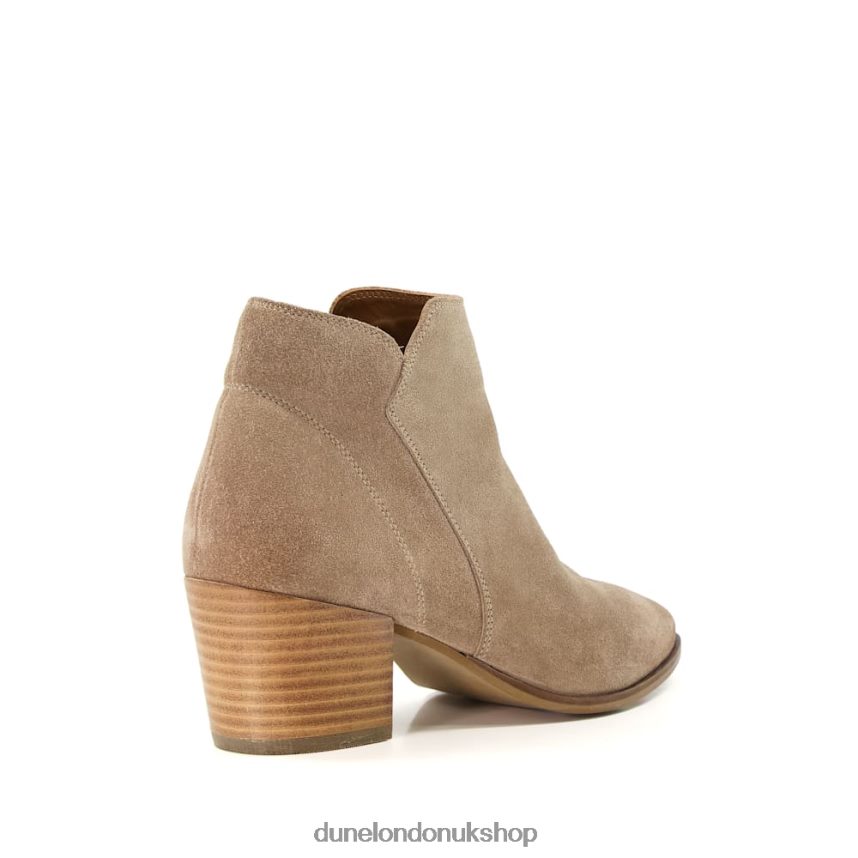 Heeled Suede Ankle Boots Women N4BBPB527 Dune London Parlor Sand