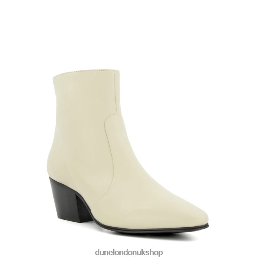 Leather Ankle Boots Women N4BBPB484 Dune London Patio Ecru