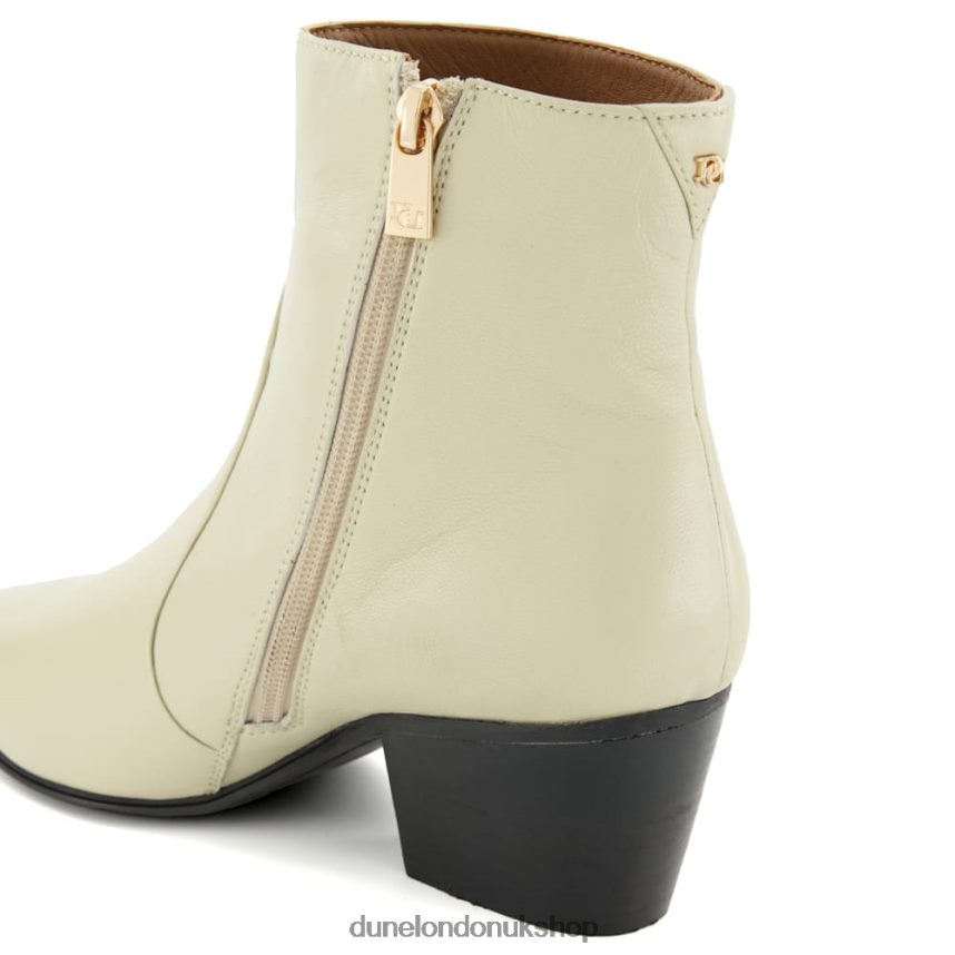 Leather Ankle Boots Women N4BBPB484 Dune London Patio Ecru