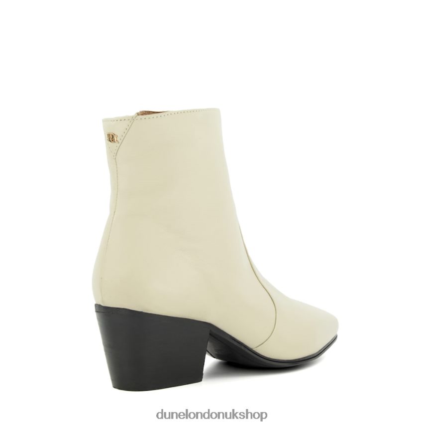 Leather Ankle Boots Women N4BBPB484 Dune London Patio Ecru