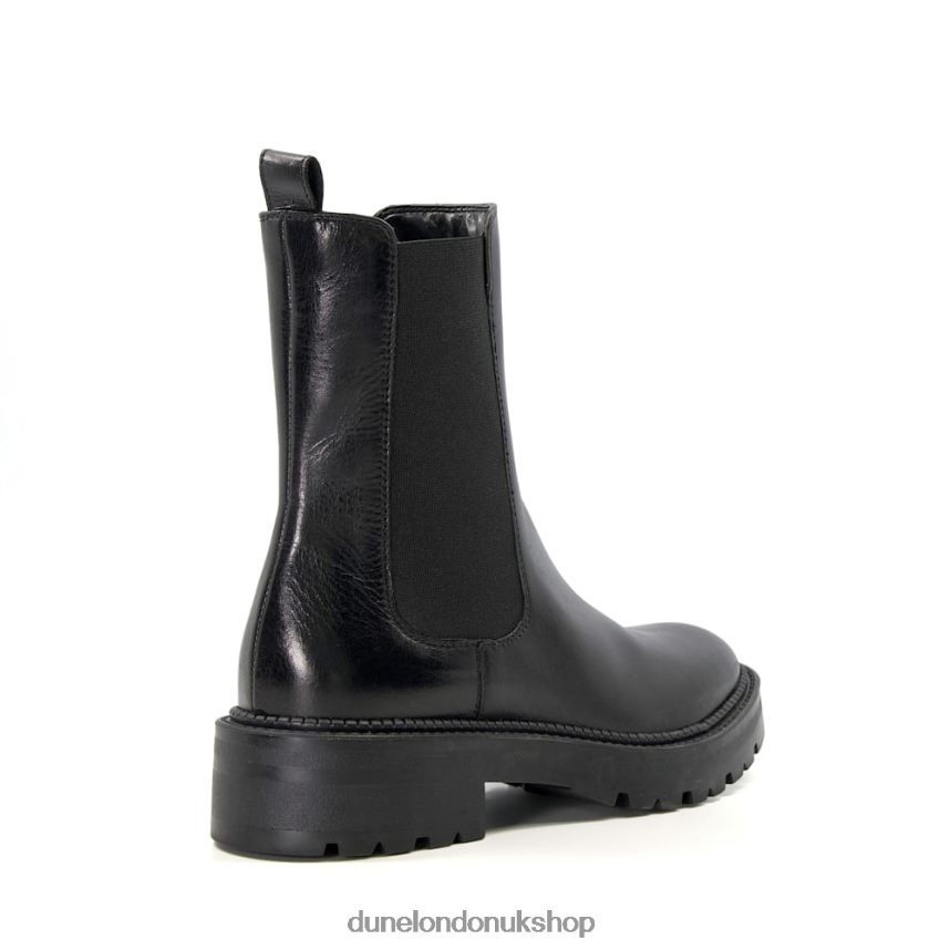 Leather Cleated Biker Boots Women N4BBPB433 Dune London Picture Black