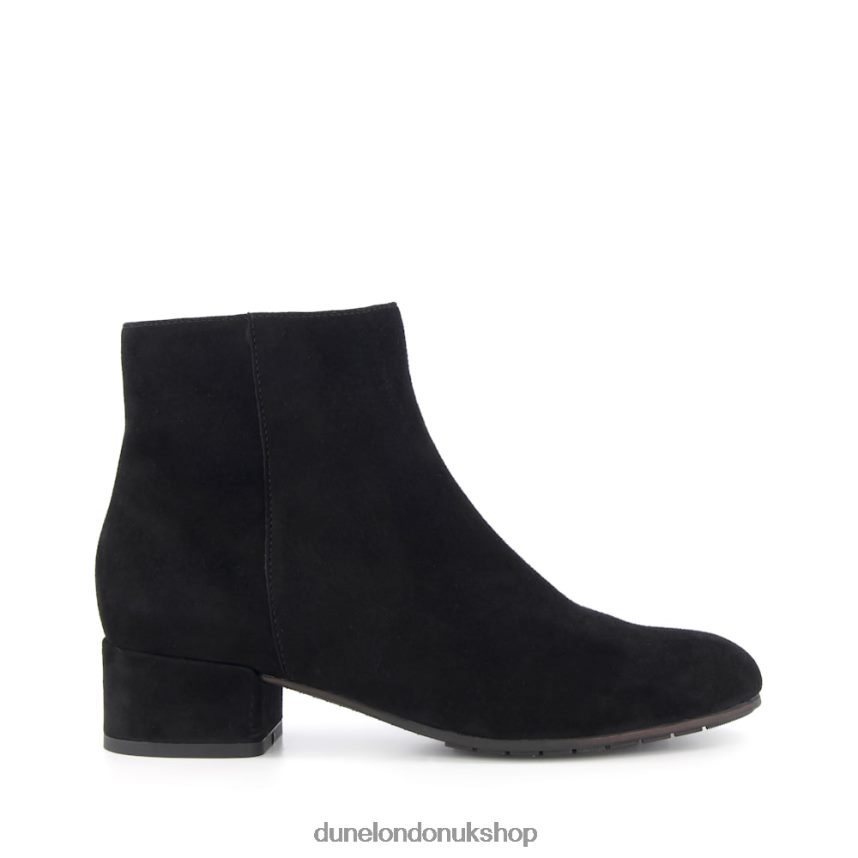 Low-Heel Suede Ankle Boots Women N4BBPB367 Dune London Pippie Black