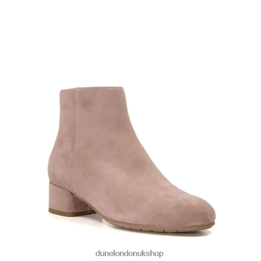 Low-Heel Suede Ankle Boots Women N4BBPB495 Dune London Pippie Taupe - Click Image to Close