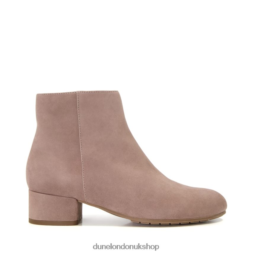 Low-Heel Suede Ankle Boots Women N4BBPB495 Dune London Pippie Taupe