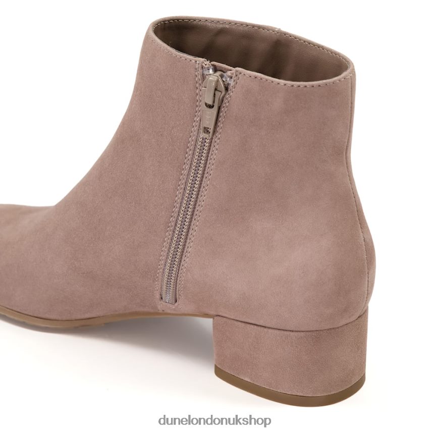 Low-Heel Suede Ankle Boots Women N4BBPB495 Dune London Pippie Taupe