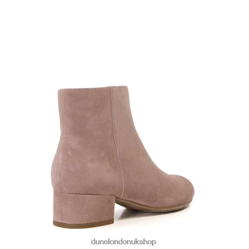 Low-Heel Suede Ankle Boots Women N4BBPB495 Dune London Pippie Taupe