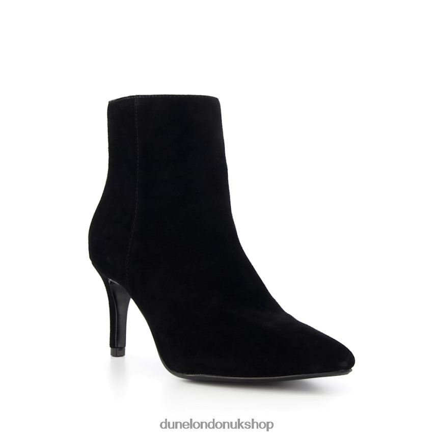 Suede Mid-Heel Ankle Boots Women N4BBPB362 Dune London Obsessive 2 Black