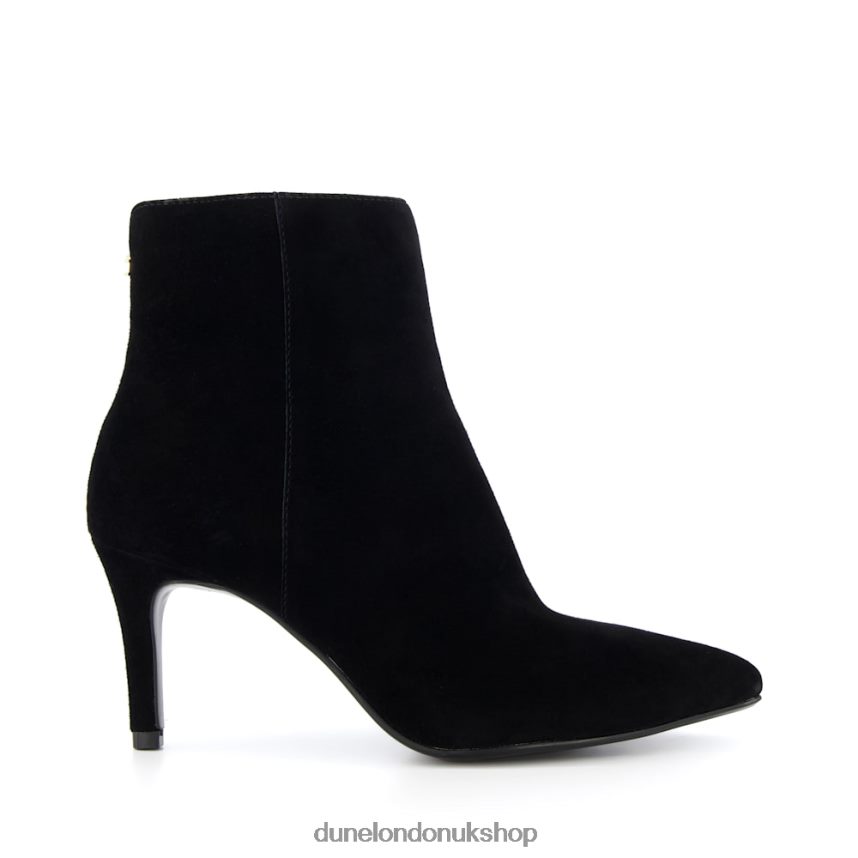 Suede Mid-Heel Ankle Boots Women N4BBPB362 Dune London Obsessive 2 Black