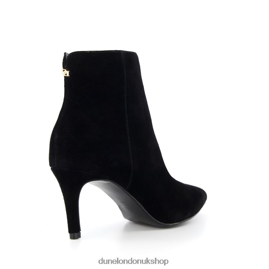 Suede Mid-Heel Ankle Boots Women N4BBPB362 Dune London Obsessive 2 Black