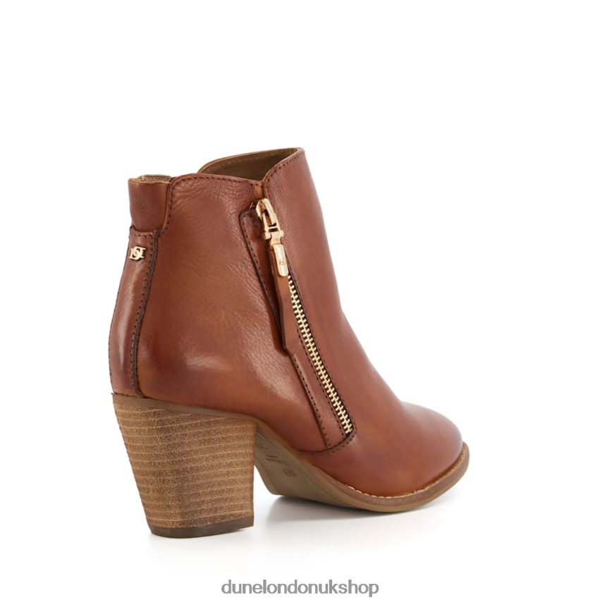 Western Ankle Boots Women N4BBPB383 Dune London Paice Tan