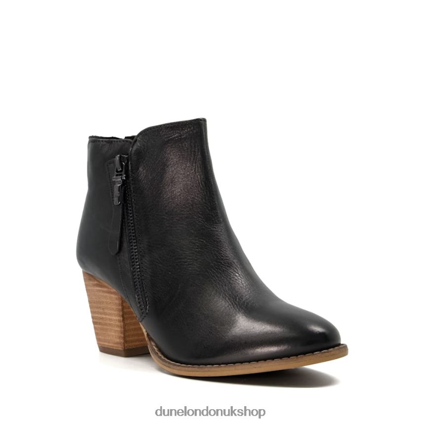 Wide Fit Heeled Ankle Boots Women N4BBPB634 Dune London Paice Black