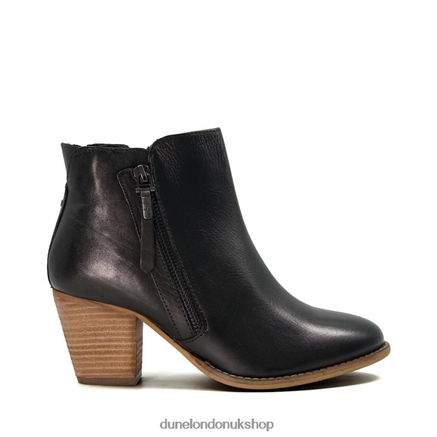 Wide Fit Heeled Ankle Boots Women N4BBPB634 Dune London Paice Black