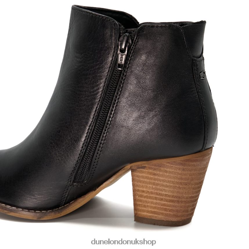 Wide Fit Heeled Ankle Boots Women N4BBPB634 Dune London Paice Black