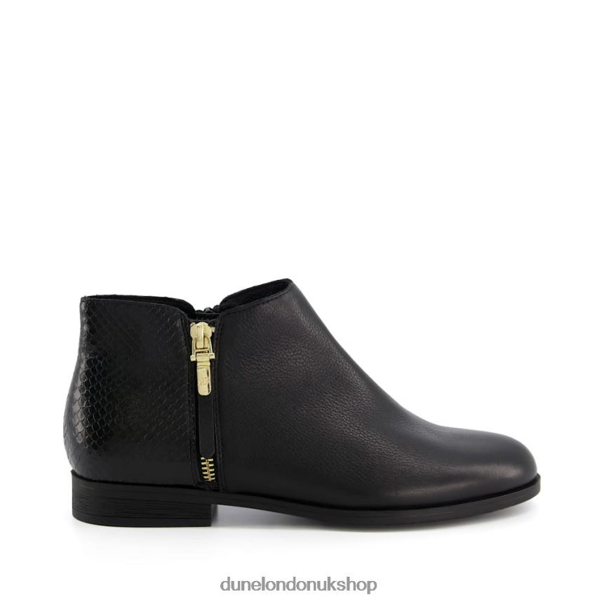 Zip Detail Ankle Boots Women N4BBPB370 Dune London Pandie Black