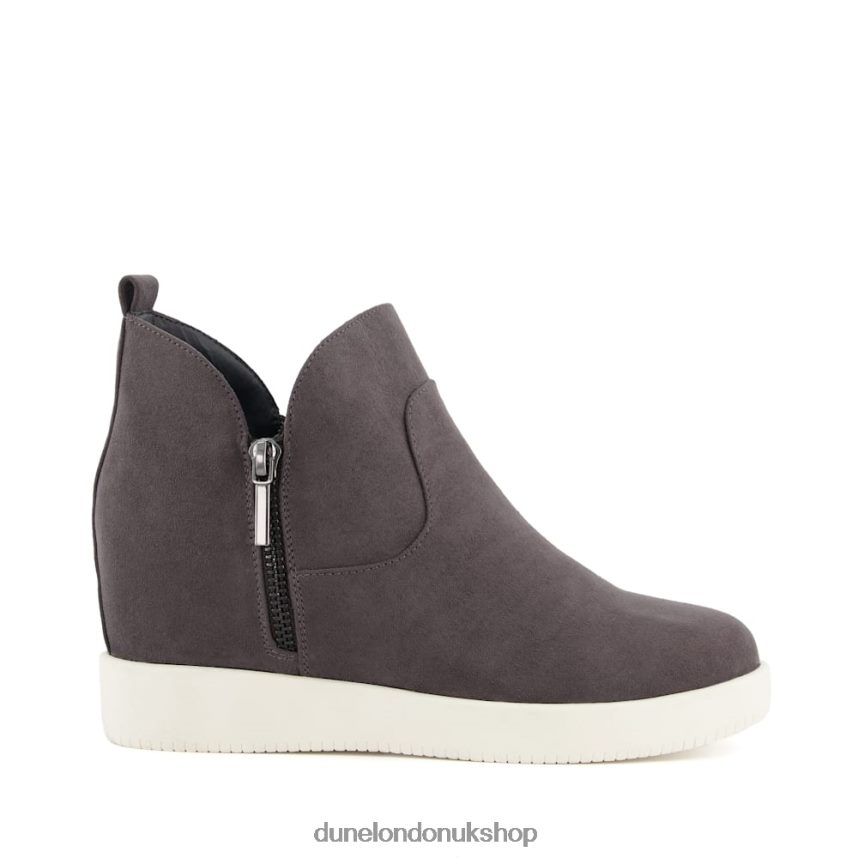 Zip Detail Ankle Boots Women N4BBPB575 Dune London Elesha Grey