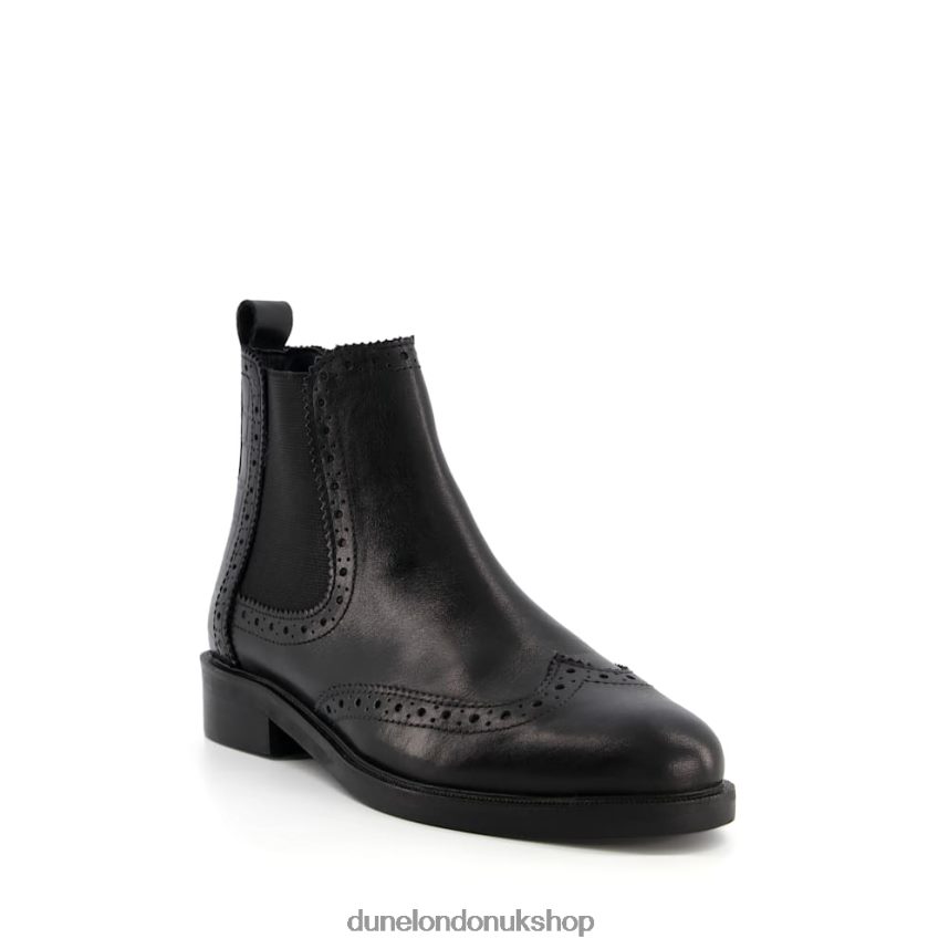 Brogue Detail Chelsea Boots Women N4BBPB409 Dune London Quest Black