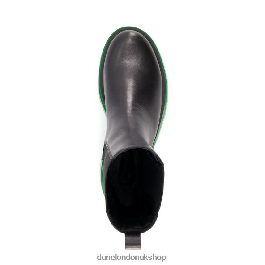 Green Sole Leather Chelsea Boots Women N4BBPB565 Dune London Palmz Black