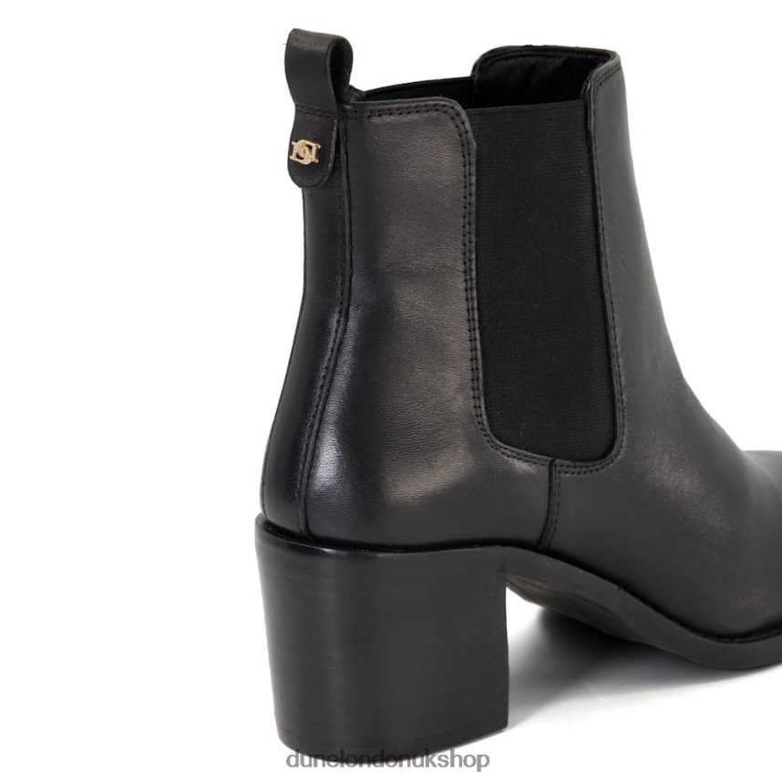 Leather Block-Heel Chelsea Boots Women N4BBPB372 Dune London Pembly Black