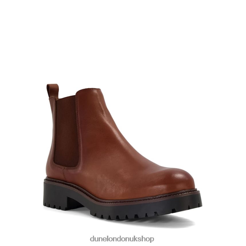 Leather Chelsea Boots Women N4BBPB556 Dune London Porche Tan