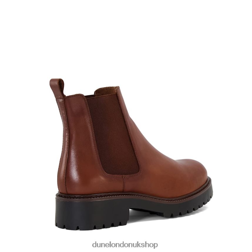 Leather Chelsea Boots Women N4BBPB556 Dune London Porche Tan