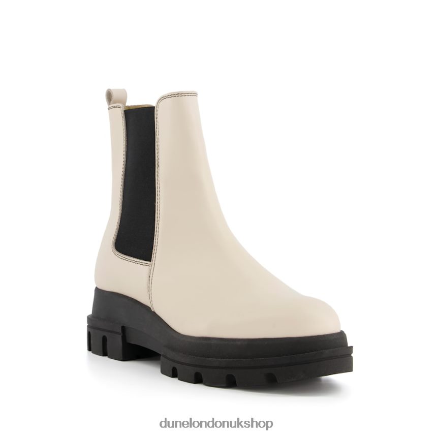 Leather Chunky Sole Chelsea Boots Women N4BBPB533 Dune London Provenses Ecru